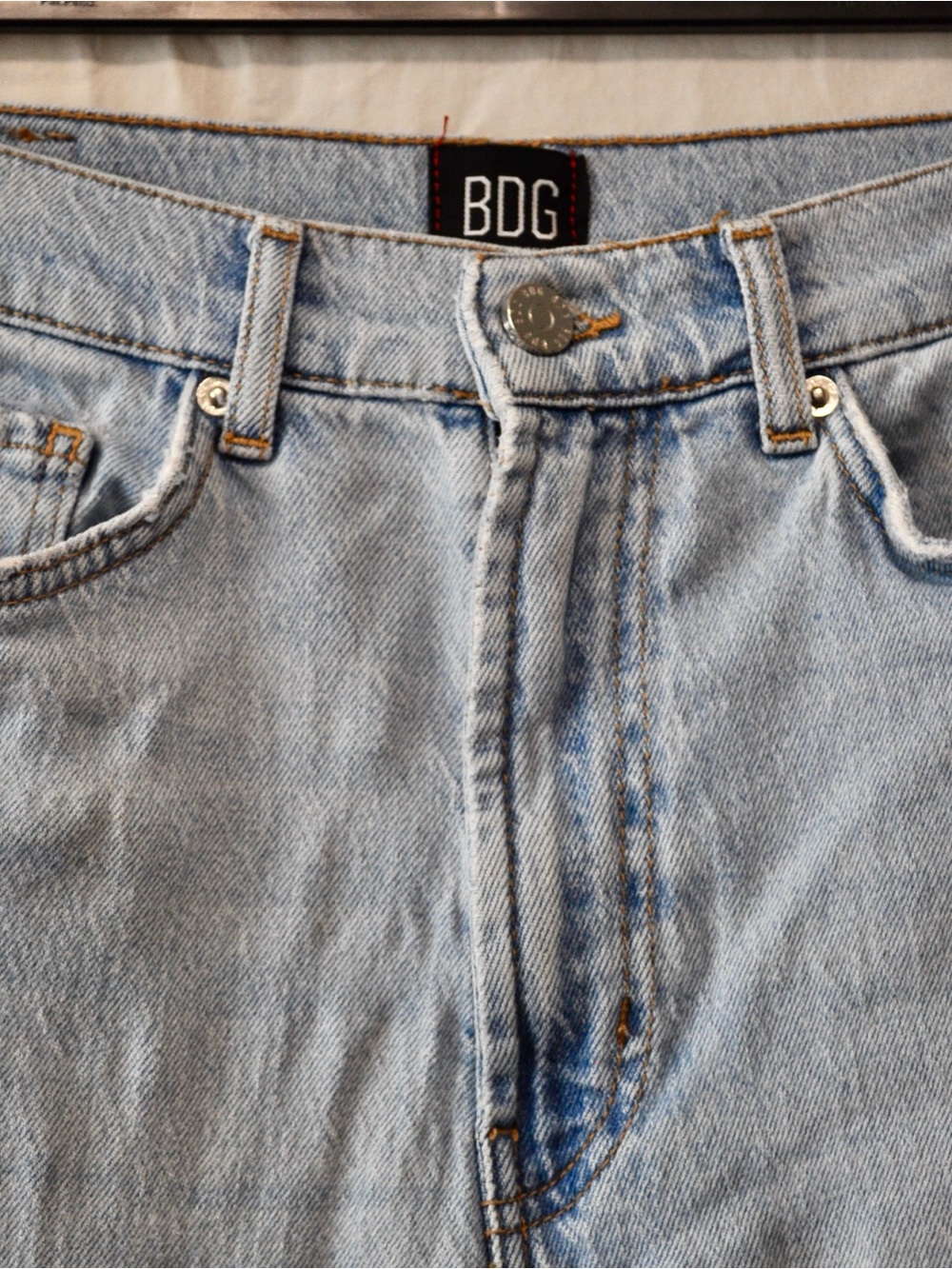 Urban Outfitters BDG Light Blue High & Wide Jeans - Picture 7 of 7